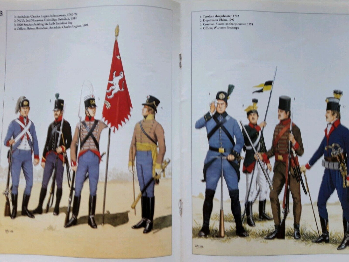 Del prado napoleon at war 28 waterloo 1:30 austrian landwehr mib book