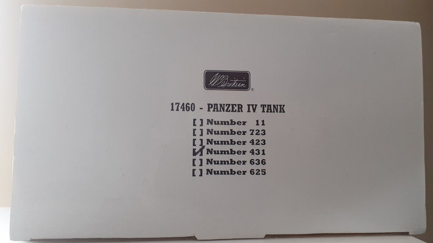 Britains 17460 431 00285 ww2 German panzer iv tank and rommel boxed 1:32