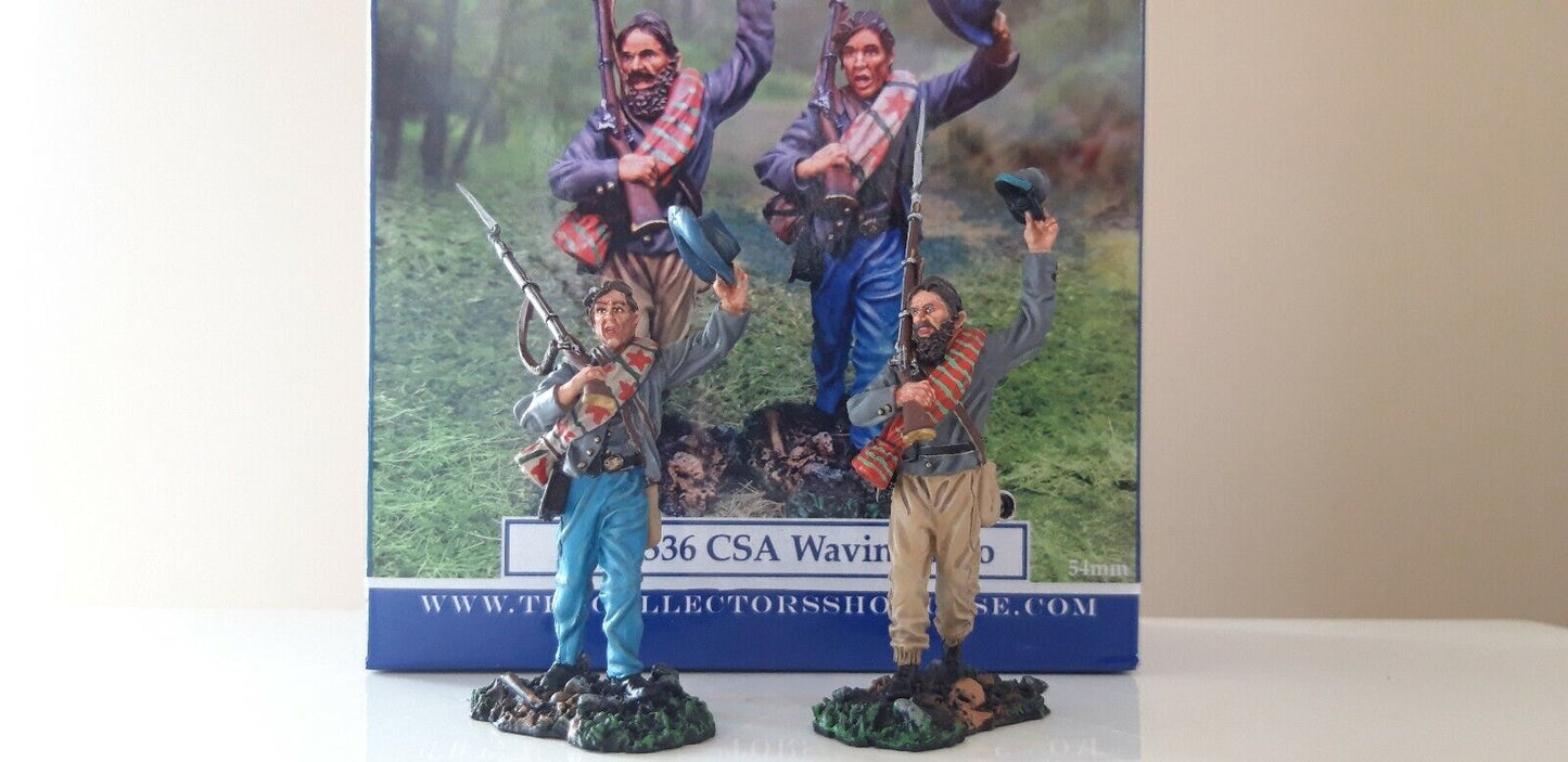 The collectors showcase acw cs00536 Confederate infantry 1:30 metal
