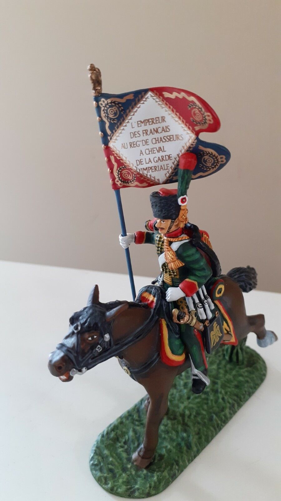 Frontline connoisseur range waterloo Napoleonic french chasseur flag cdc.12 1:32