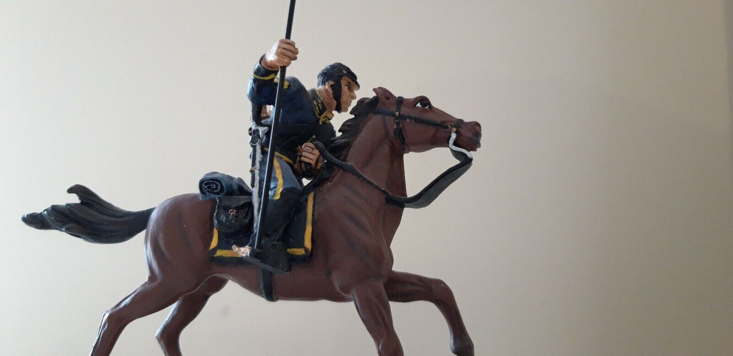 Britains 17371 acw union cavalry captain guidon boxed