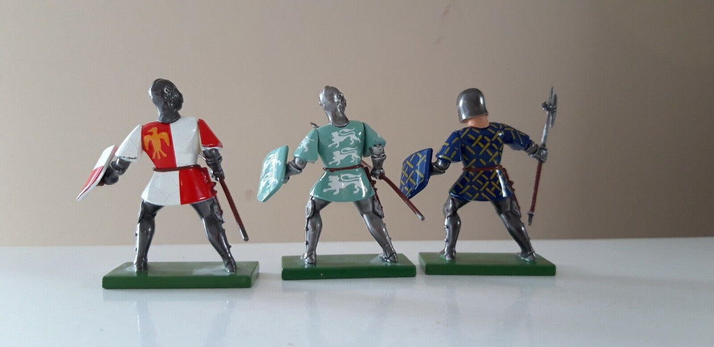 Britains knights agincourt tournament metal men at arms archers