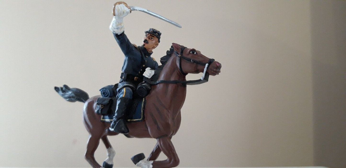 Britains 17371 acw union cavalry captain guidon boxed