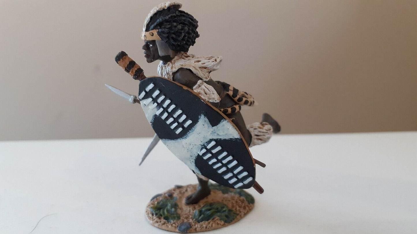 Britains 20052 Zulu wars indluyeng regiment charging assegai 1:32 metal boxed b7
