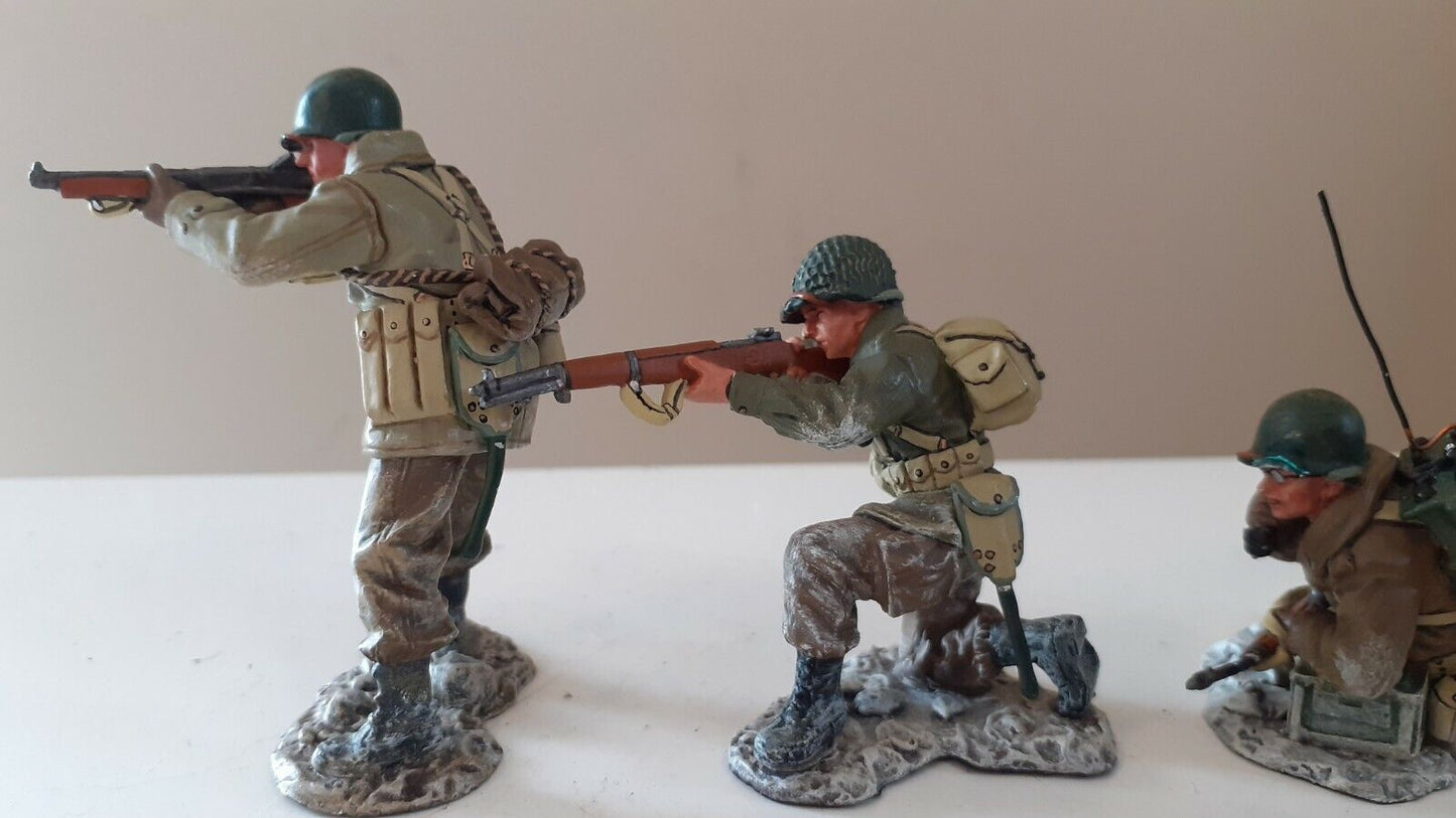 King and country Ww2 us army d-day bastogne bulge boxed bba01 1:30