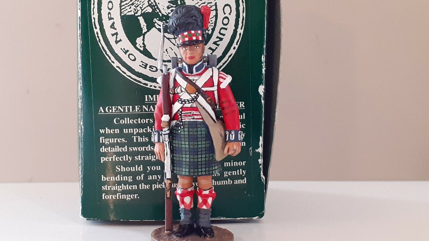 King and country Waterloo black watch 42nd Highland boxed 1:30 na36 bb4