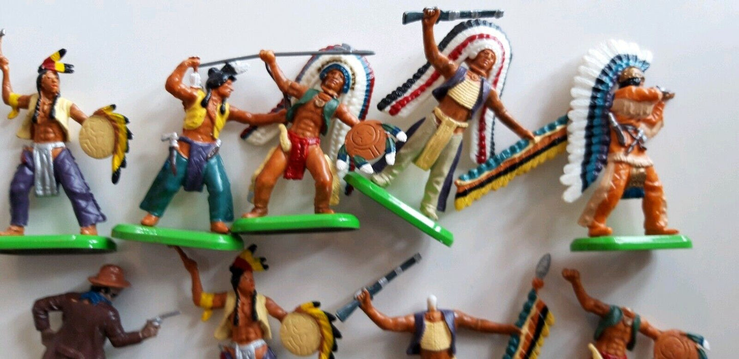 Britains deetail acw wild west 7th cowboys indians 1970s 1:32 b1