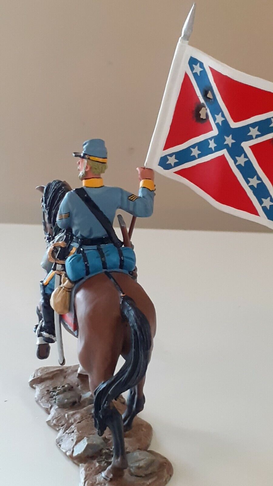 King and country 2007 acw confederate bearer boxed 1:30 cw04 s754
