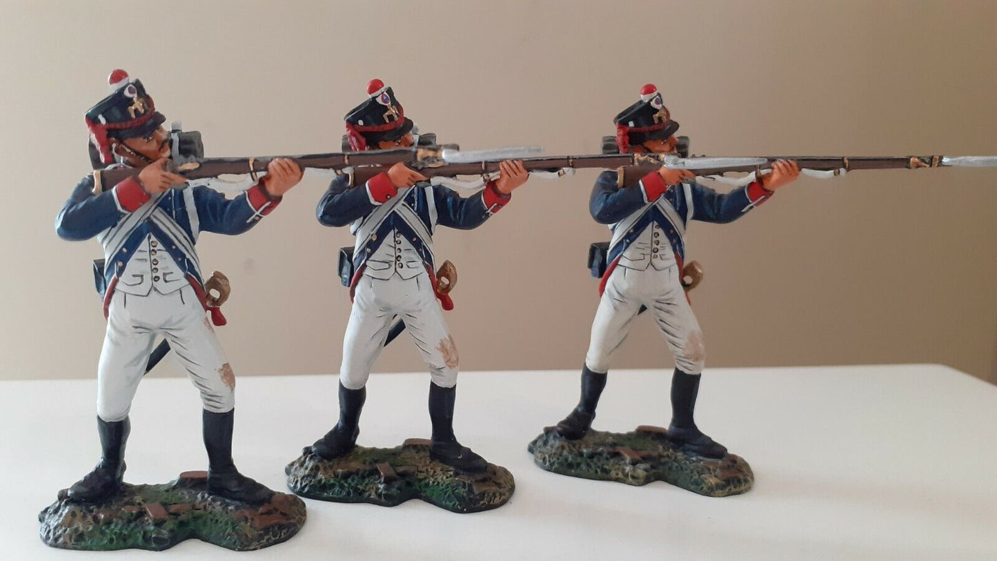 Patriot models Waterloo Napoleonic French young guard 6 figs no box 1:30 set 2