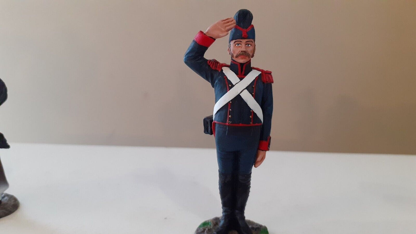 King and country Waterloo french artillery command Napoleonic boxed 1:30 na196