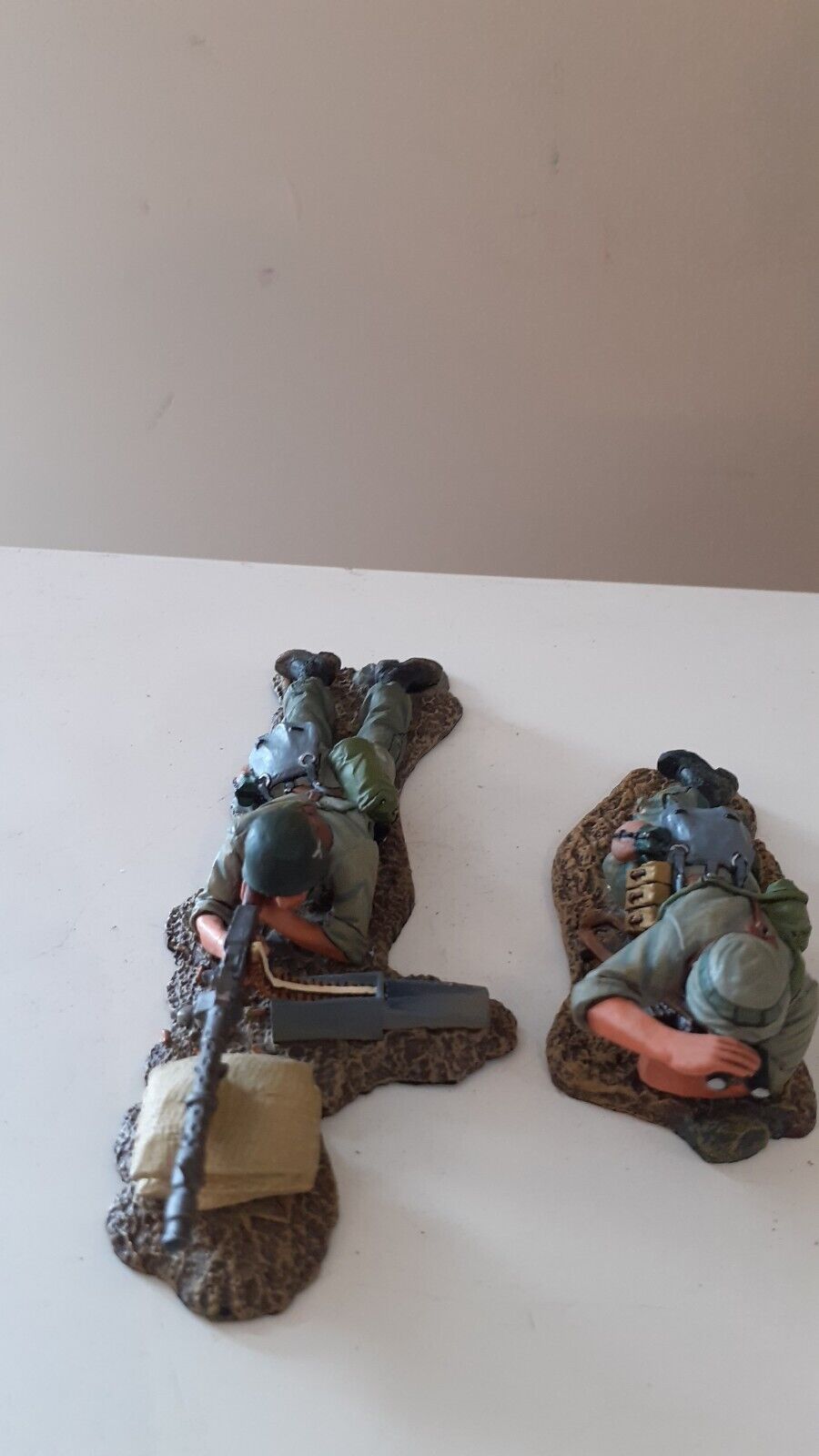 King and country ww2 german fallschirmjager paras mg34 box 1:30 fj01-07