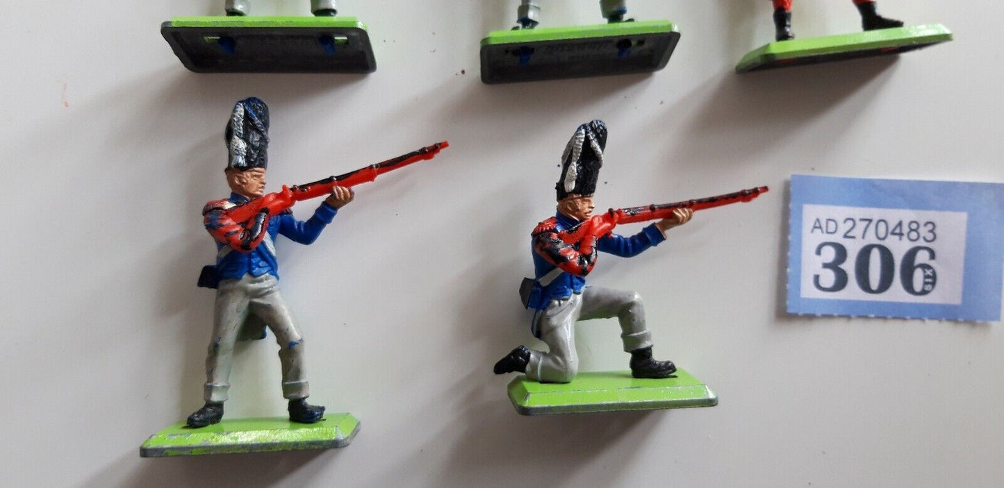 Britains deetail waterloo french British infantry 1970s 1:32
