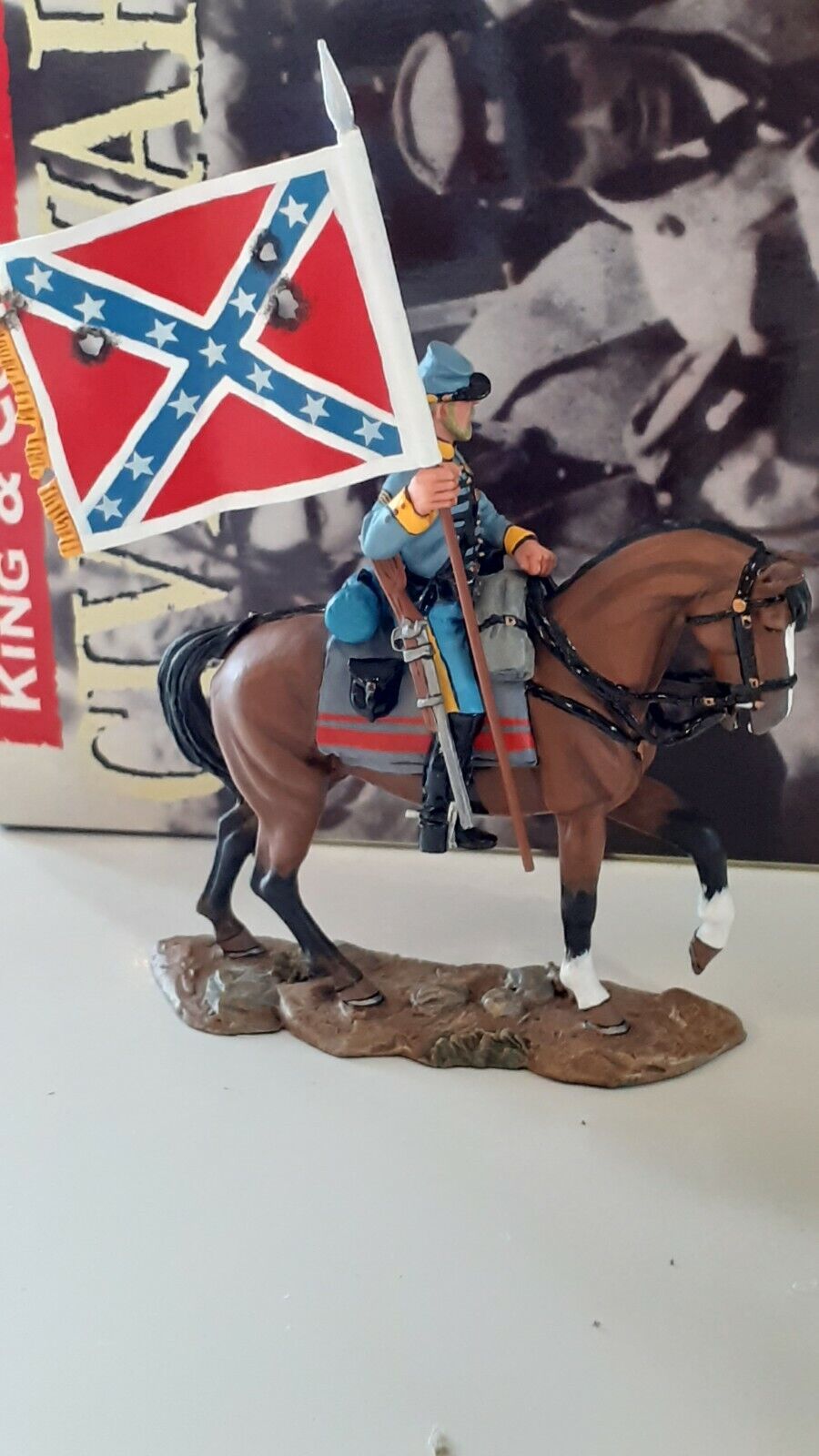 King and country 2007 acw confederate bearer boxed 1:30 cw04 s754