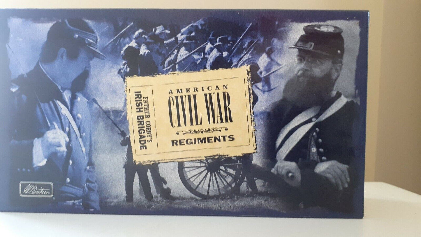 Britains 00281 acw union infantry father corbys Irish brigade boxed