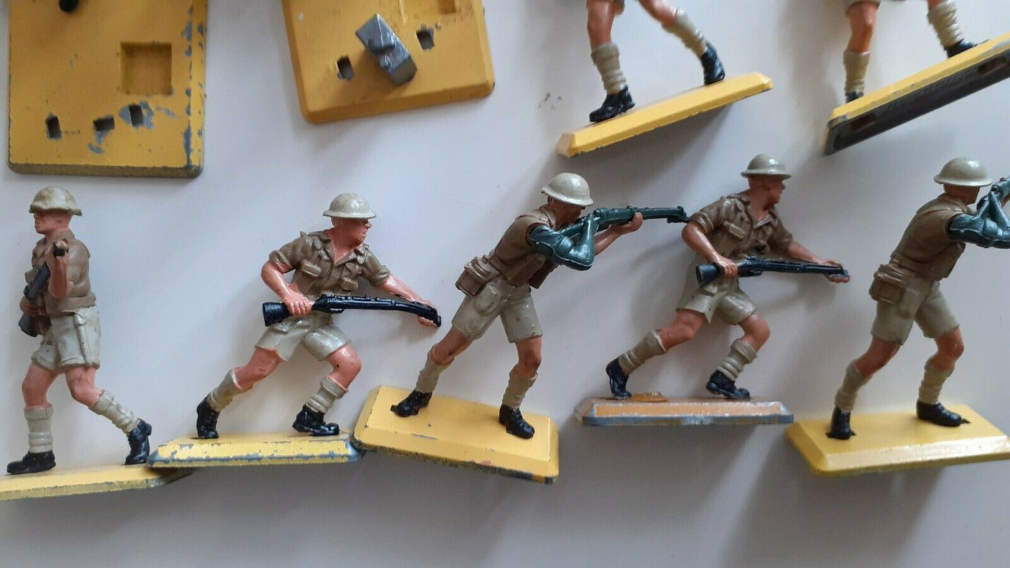 Britains deetail ww2 British 8th eighth army 1970s bulk lot 1:32 b1