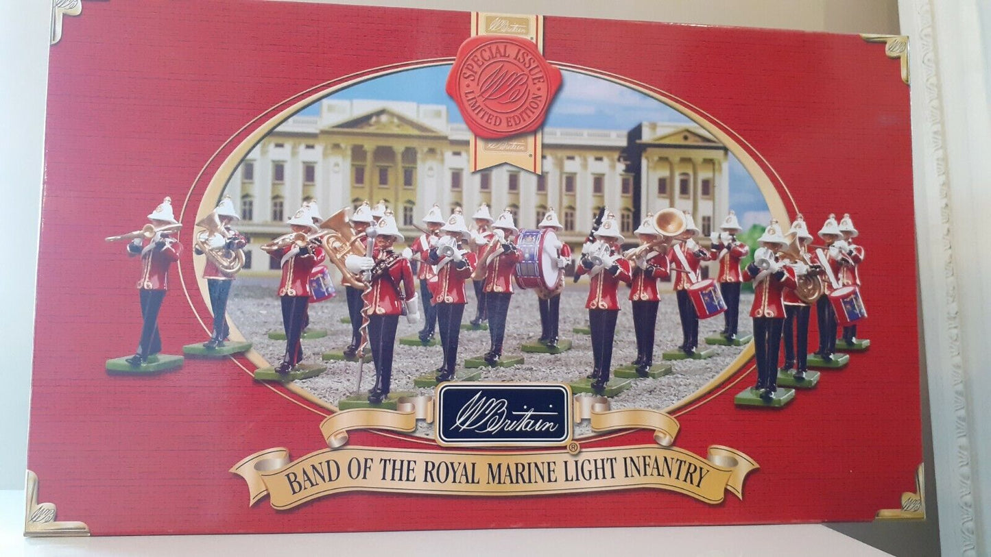 Britains royal marines light infantry band 2002 40293 large set boxed
