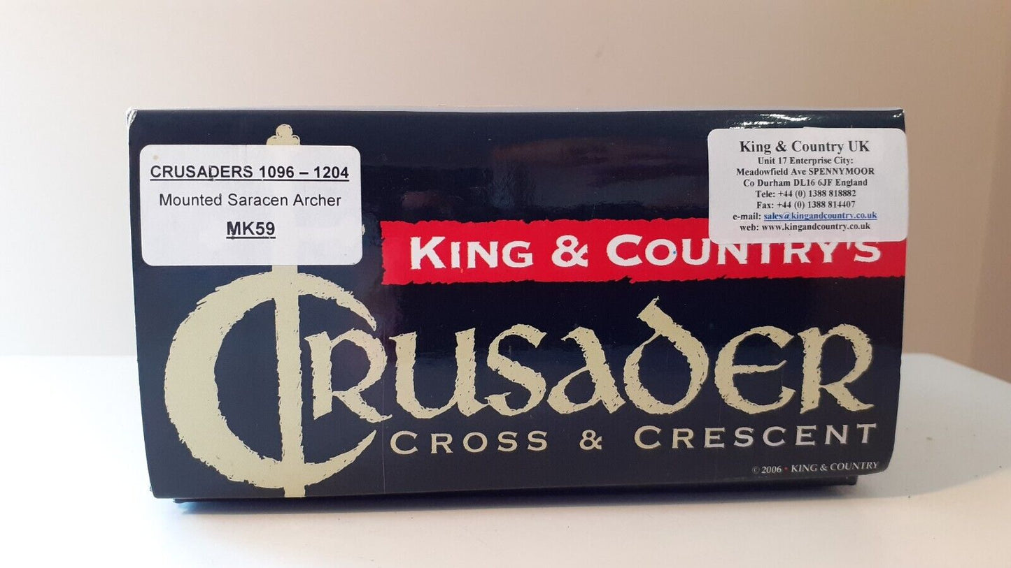 king and country mk059 mk59 archer mounted saracen knight 1:30 2008 boxed