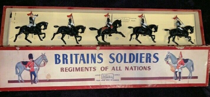 Britains set no.2 royal horse guards roan household cavalry 1950s 1:32 metal
