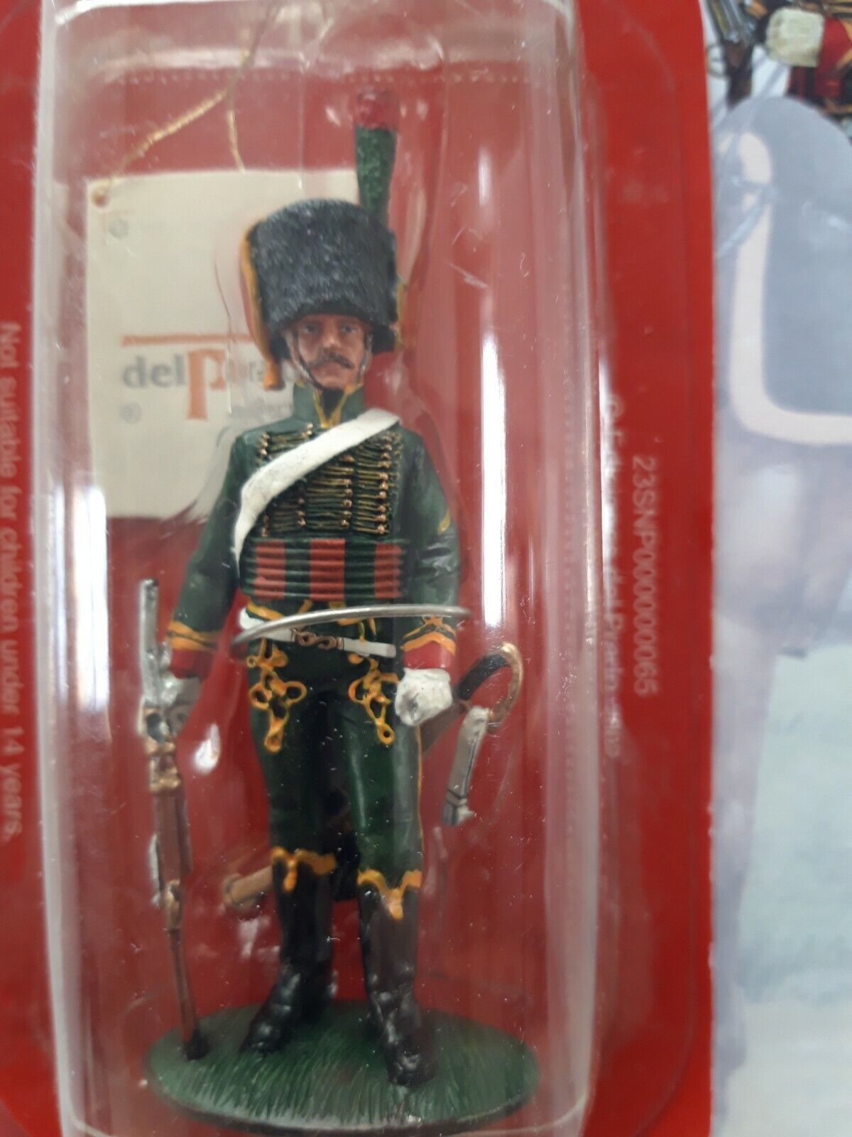 Del prado napoleon at war 57 waterloo 1:30 French chasseur mib book