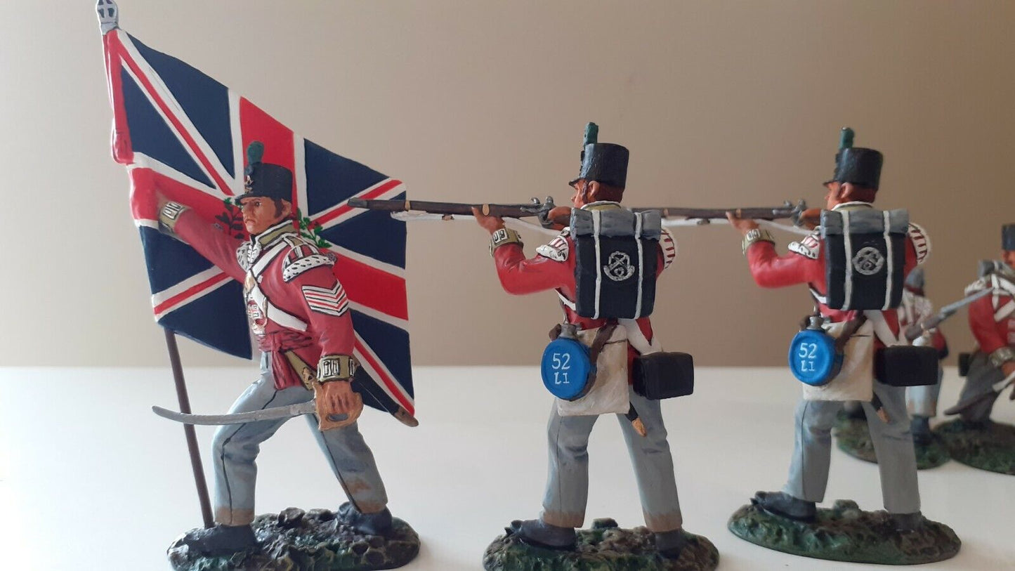 Patriot models Waterloo Napoleonic 52nd regt foot 6 figs 1:30