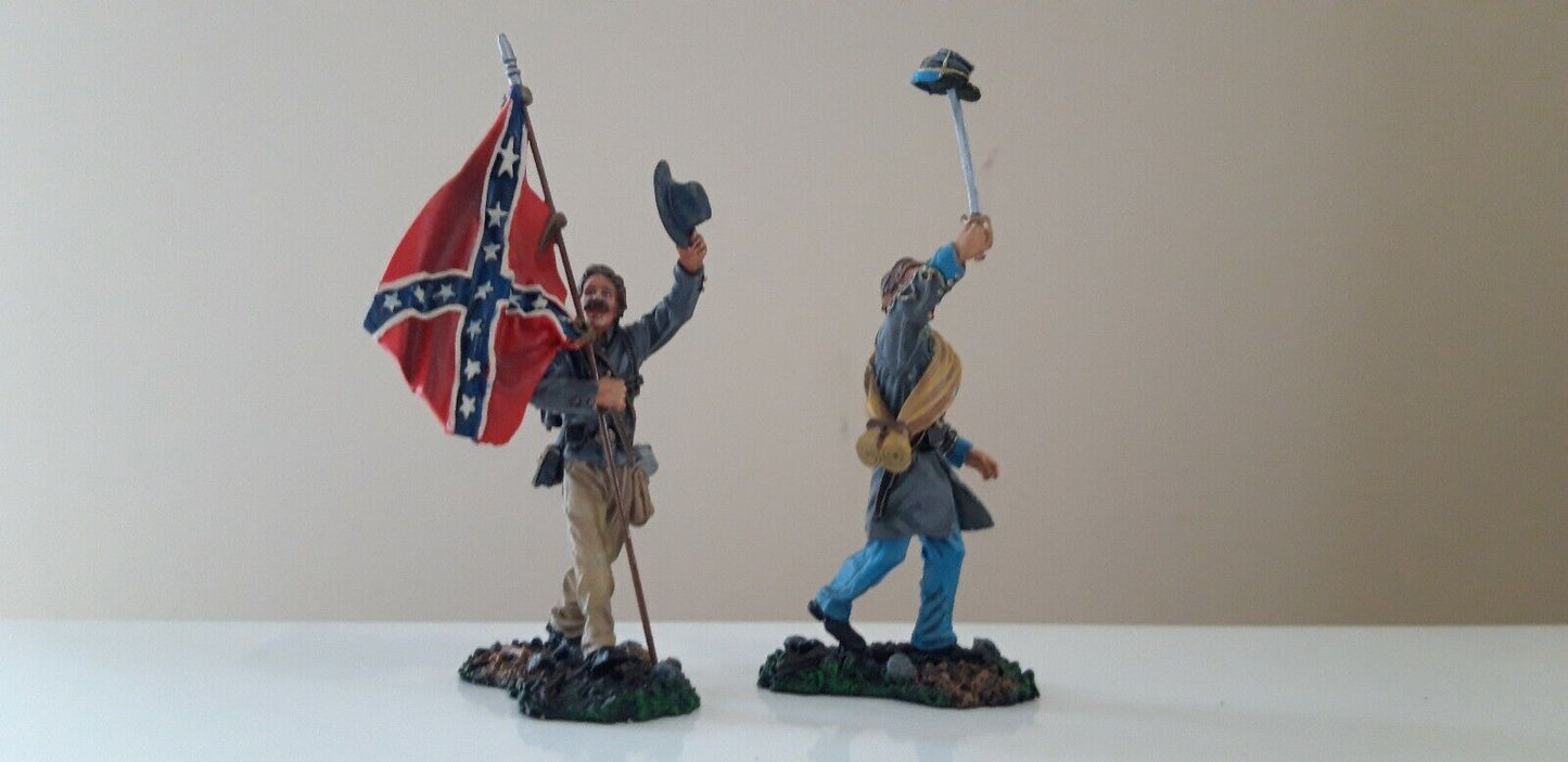 The collectors showcase acw cs00537 csa confederate command infantry 1:30metal