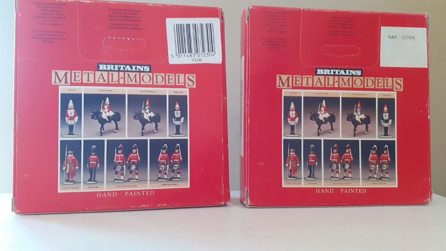 Britains ceremonial 2 life guards 7230 band Buckingham palace 1:32 metal 1980s