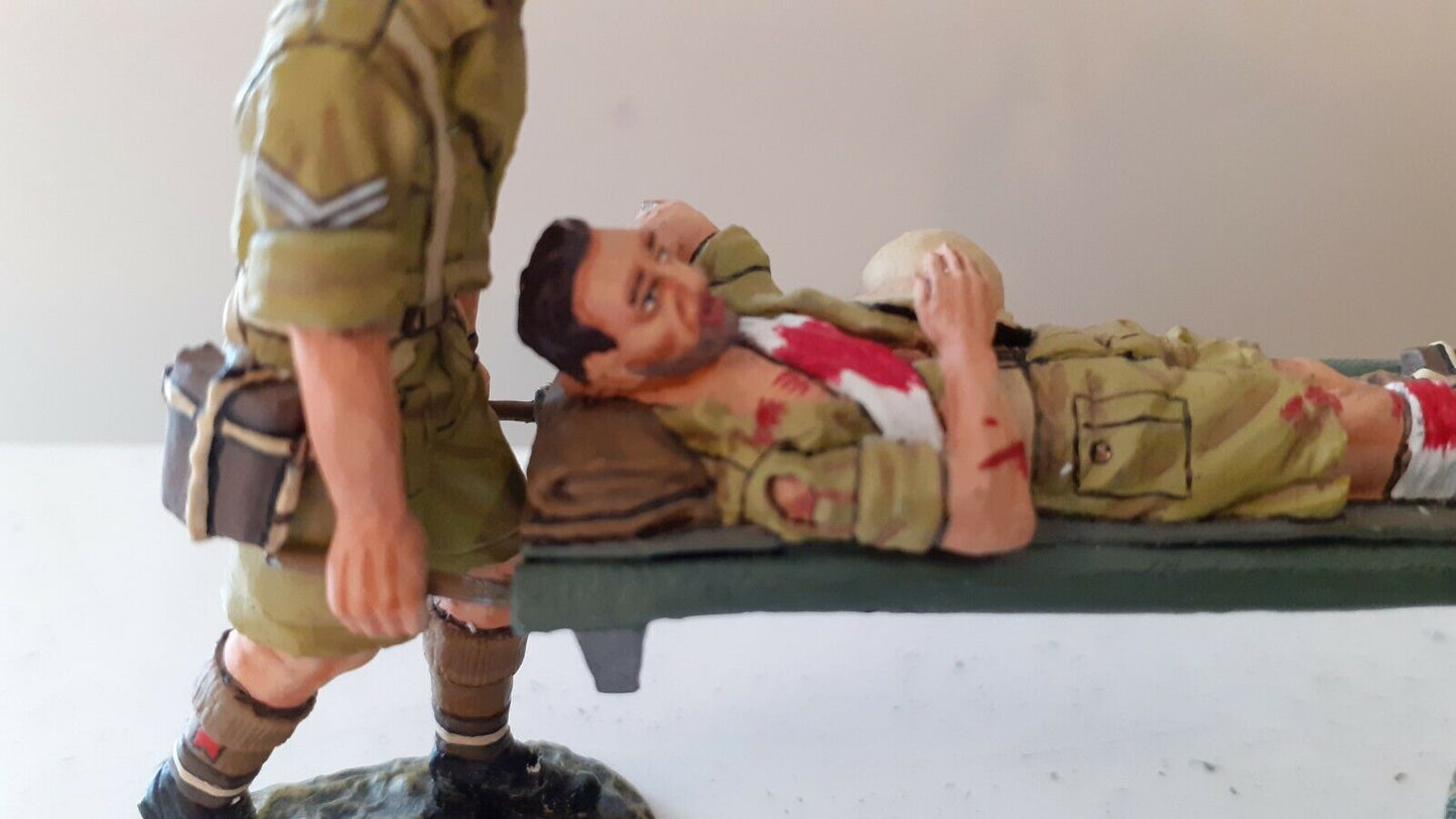King and country ww2 ea28 8th army stretcher party boxed