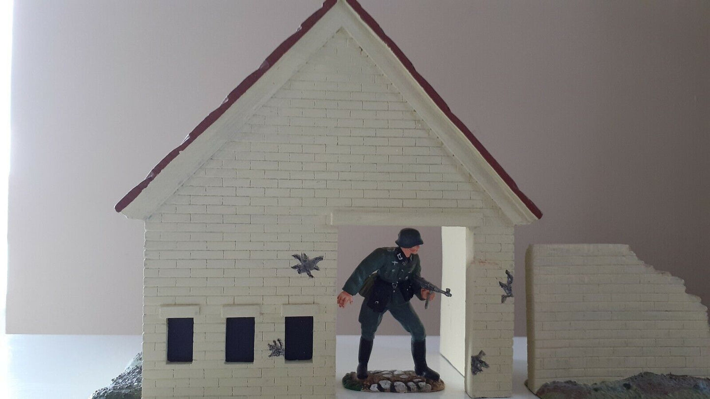 Britains ww2 scenery diarama Waterloo hougoumont Napoleonic 1:32 building sb
