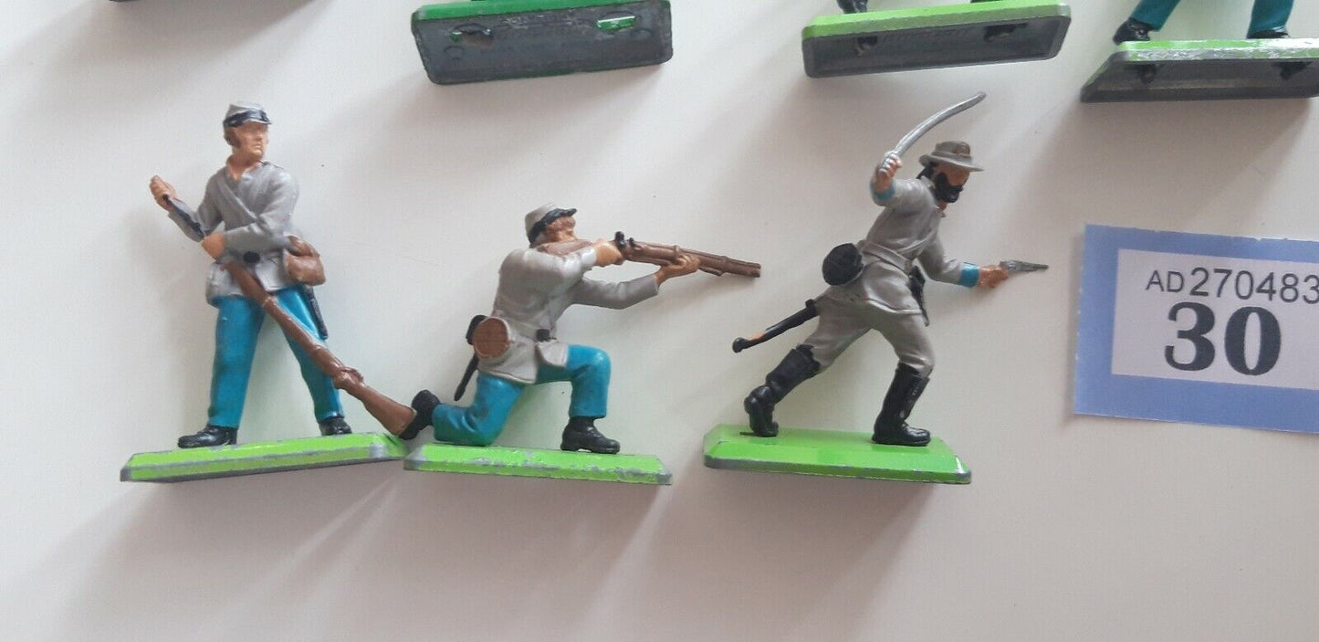 Britains deetail acw wild west confederates 1970s 1:32 b3