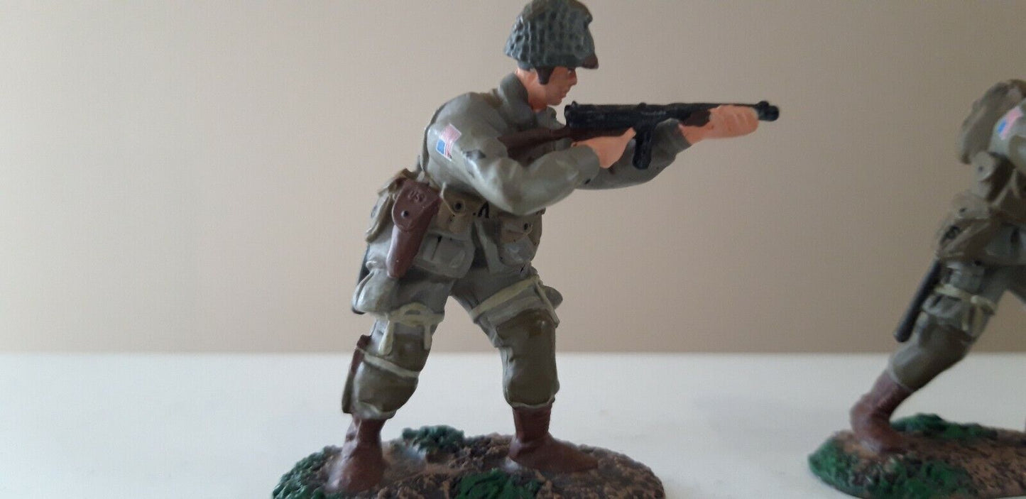 Britains 17140 ww2 d-day us 101st airborne paratroopers paras boxed 1:32