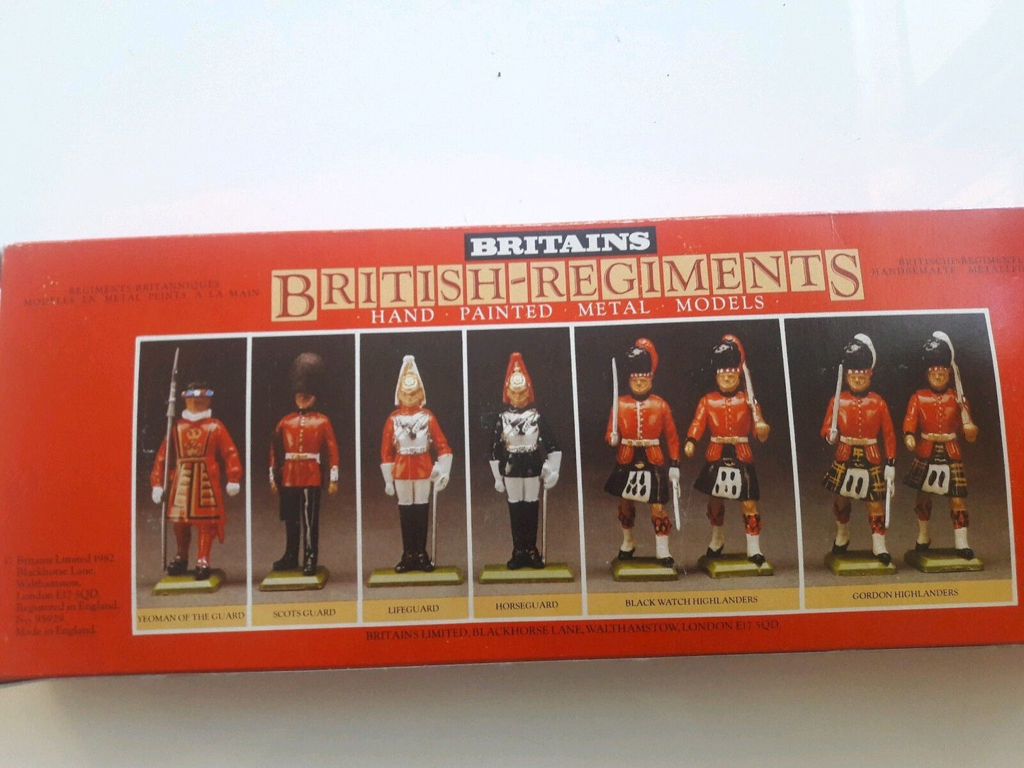 Britains ceremonial lifeguards scots 1:32 metal figures buckingham palace 7226