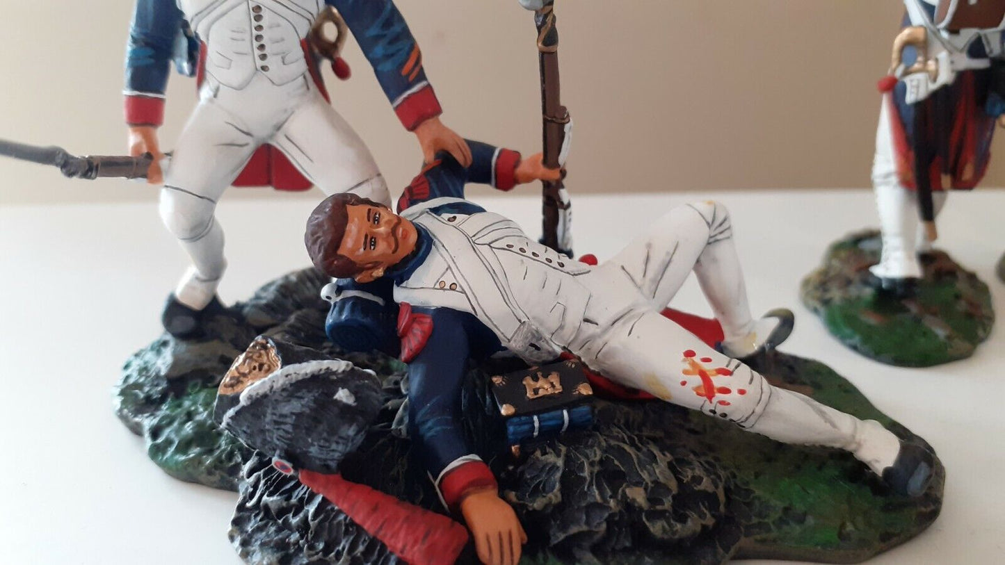 Patriot Waterloo Napoleonic french old guard 5 figs no box 1:30