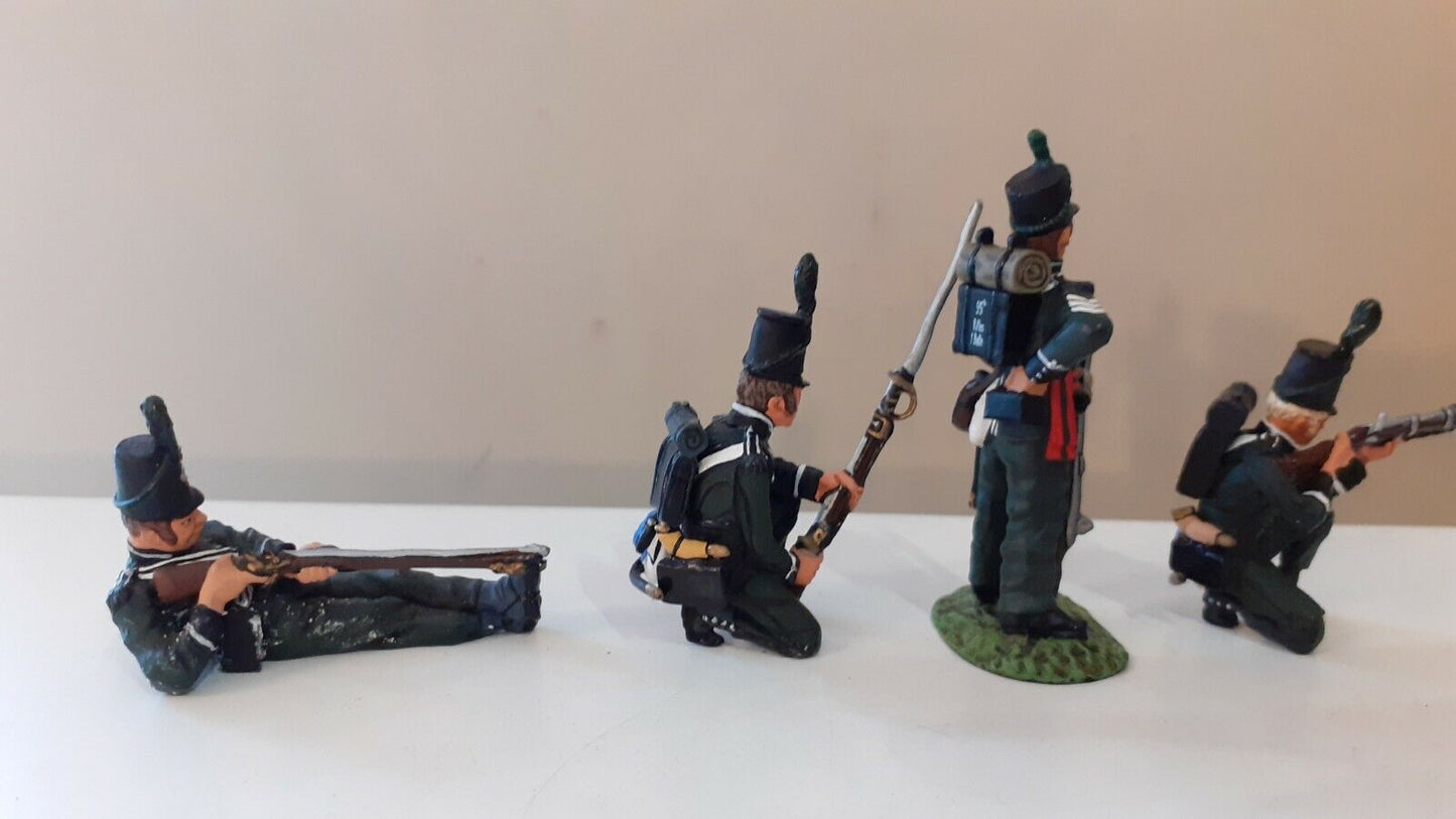 Frontline figures Napoleonic waterloo british 95th rifles no box 1:32 w7