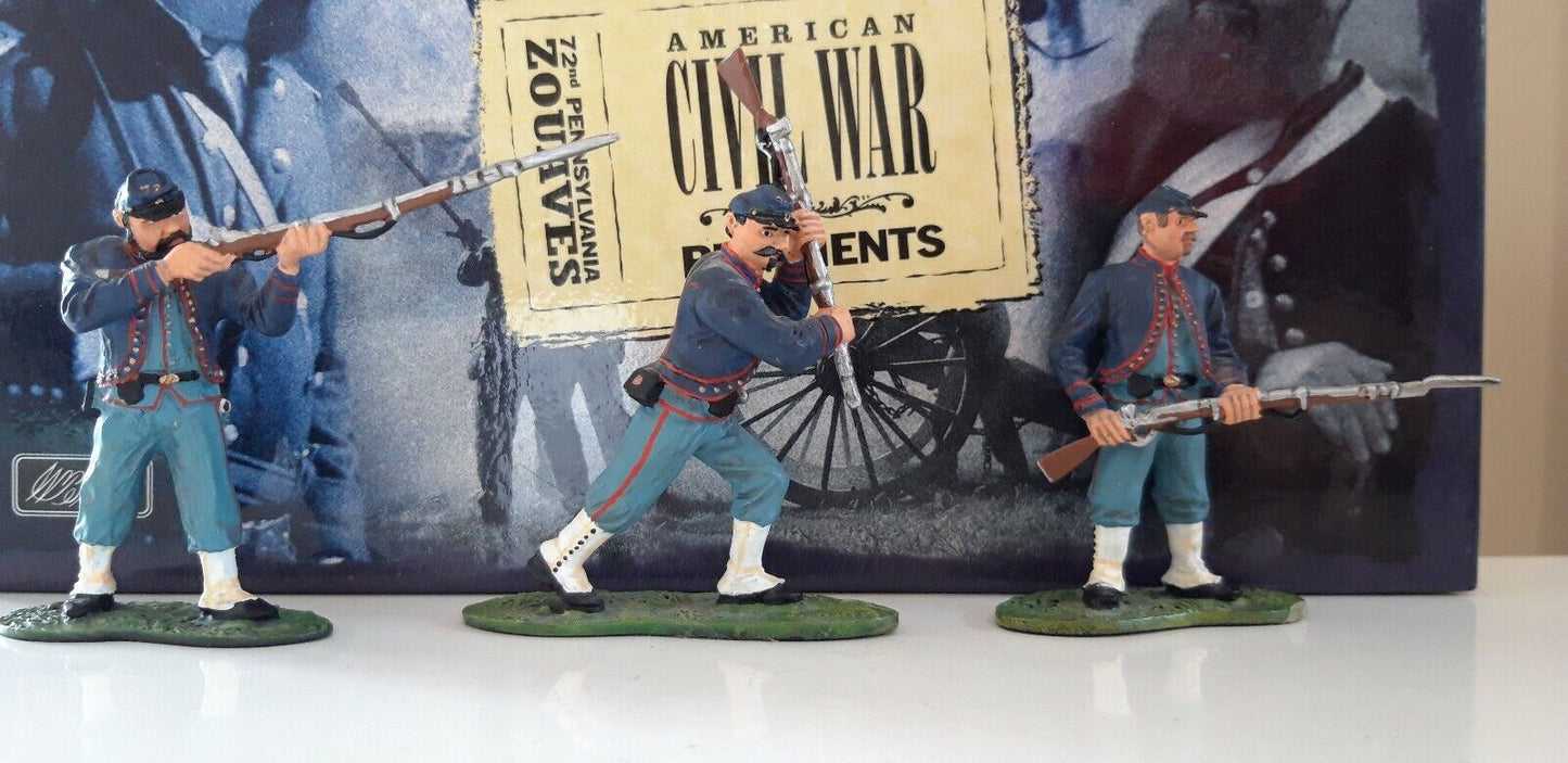 Britains 17241 acw union 72nd Pennsylvania zouaves infantry boxed 1:32
