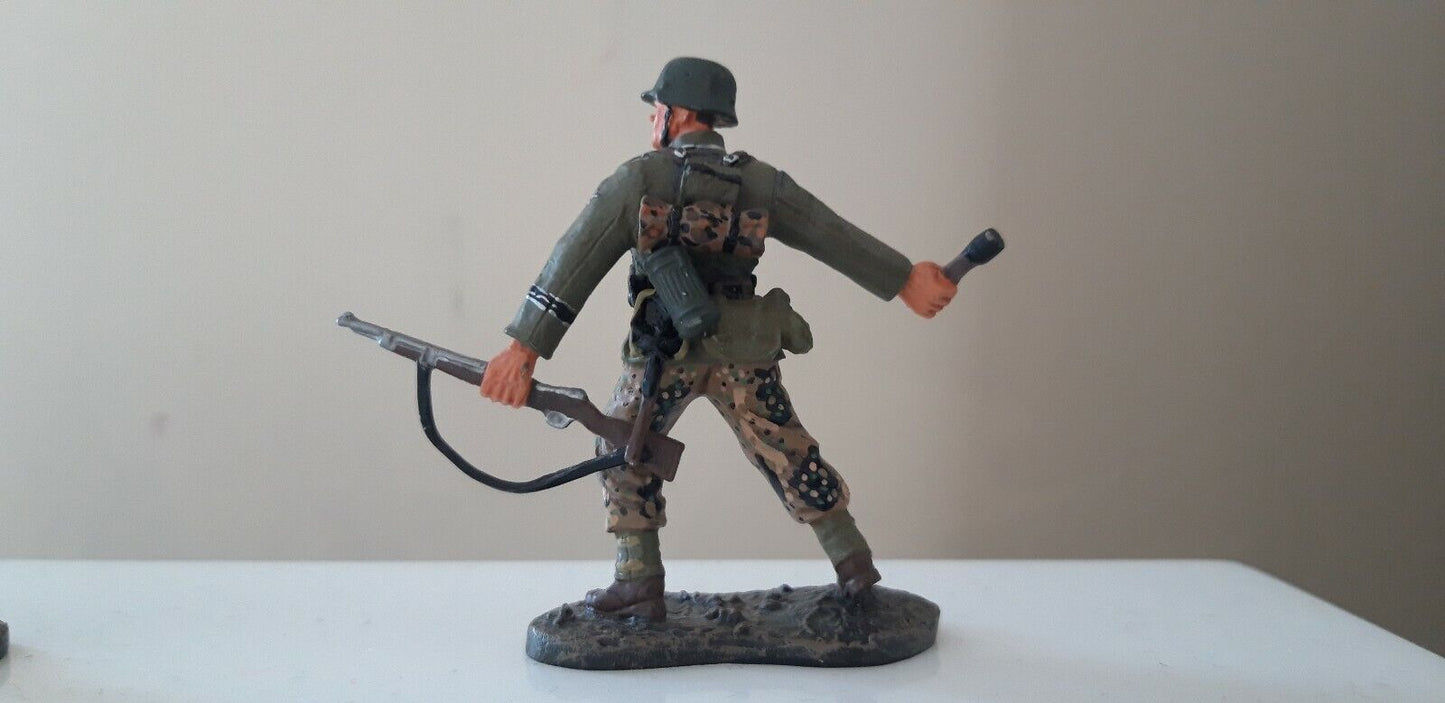 Britains metal ww2 ww1 German infantry paratroopers d-day 1:32