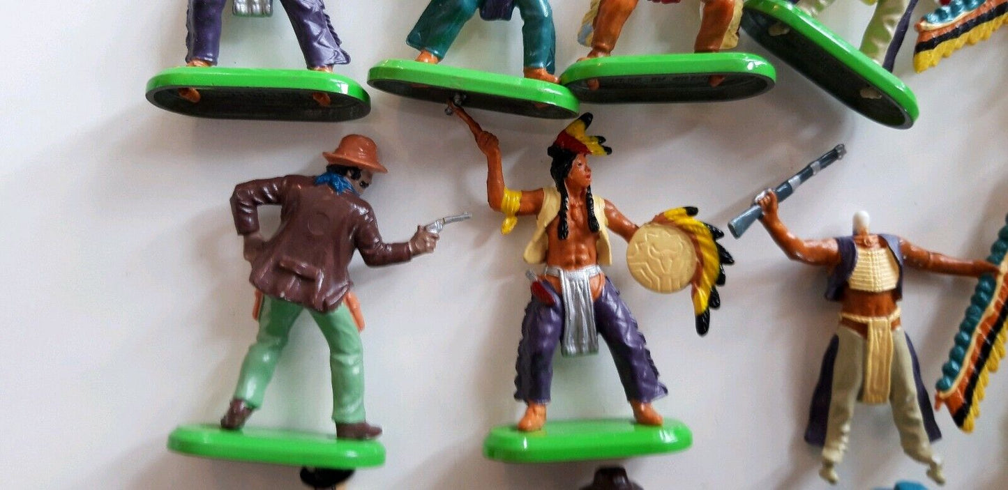 Britains deetail acw wild west 7th cowboys indians 1970s 1:32 b1