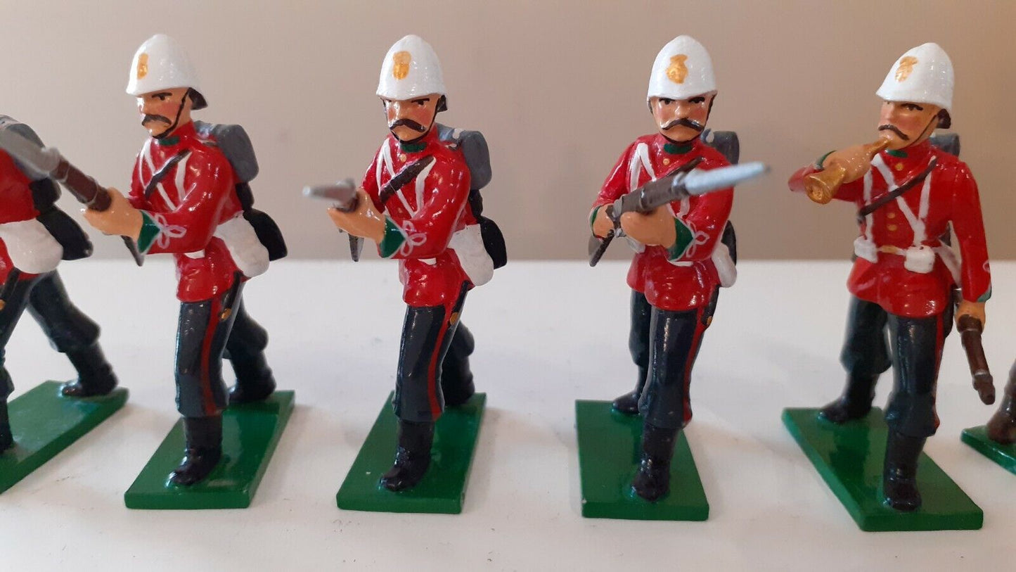early trophy miniatures 1991 zulu war 24th foot zs10a 1:32 metal boxed