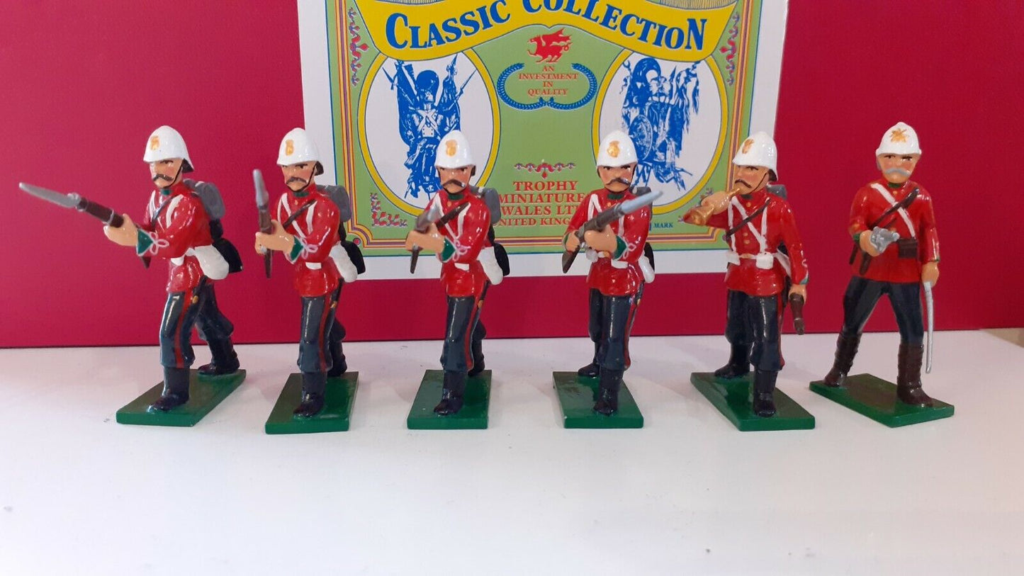 early trophy miniatures 1991 zulu war 24th foot zs10a 1:32 metal boxed