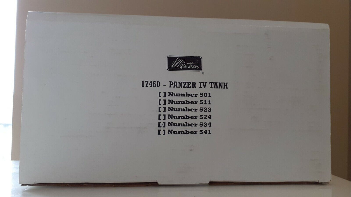 Britains 17460 534 ww2 German panzer iv tank boxed 1:32