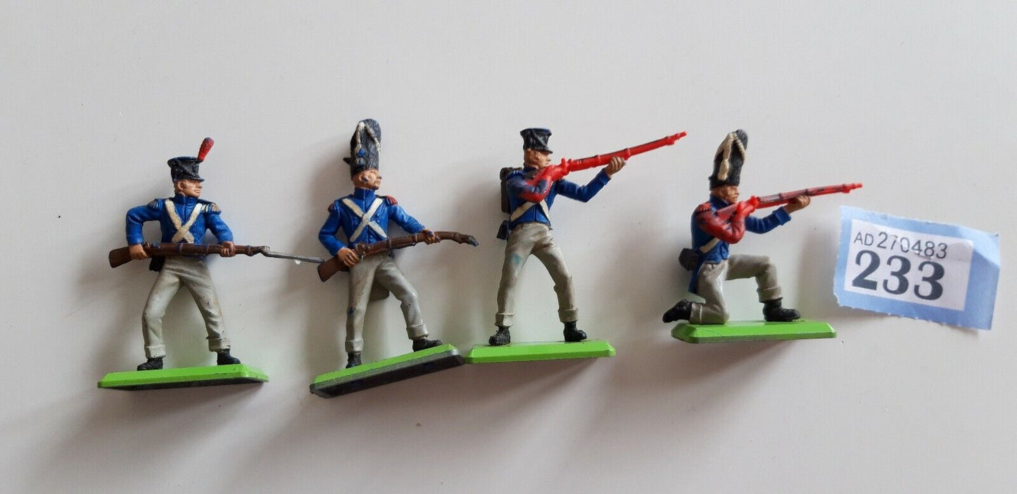 Britains deetail waterloo french infantry 1970s 1:32 b2