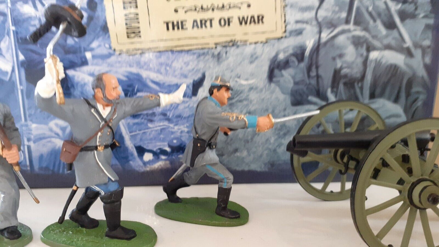 Britains 17244 acw forward with the colours artillery 2001 boxed 1:32