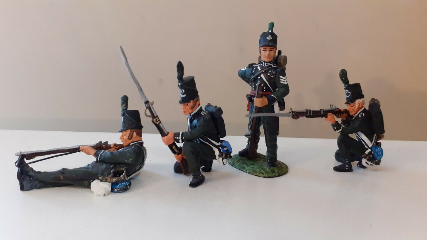 Frontline figures Napoleonic waterloo british 95th rifles no box 1:32 w7
