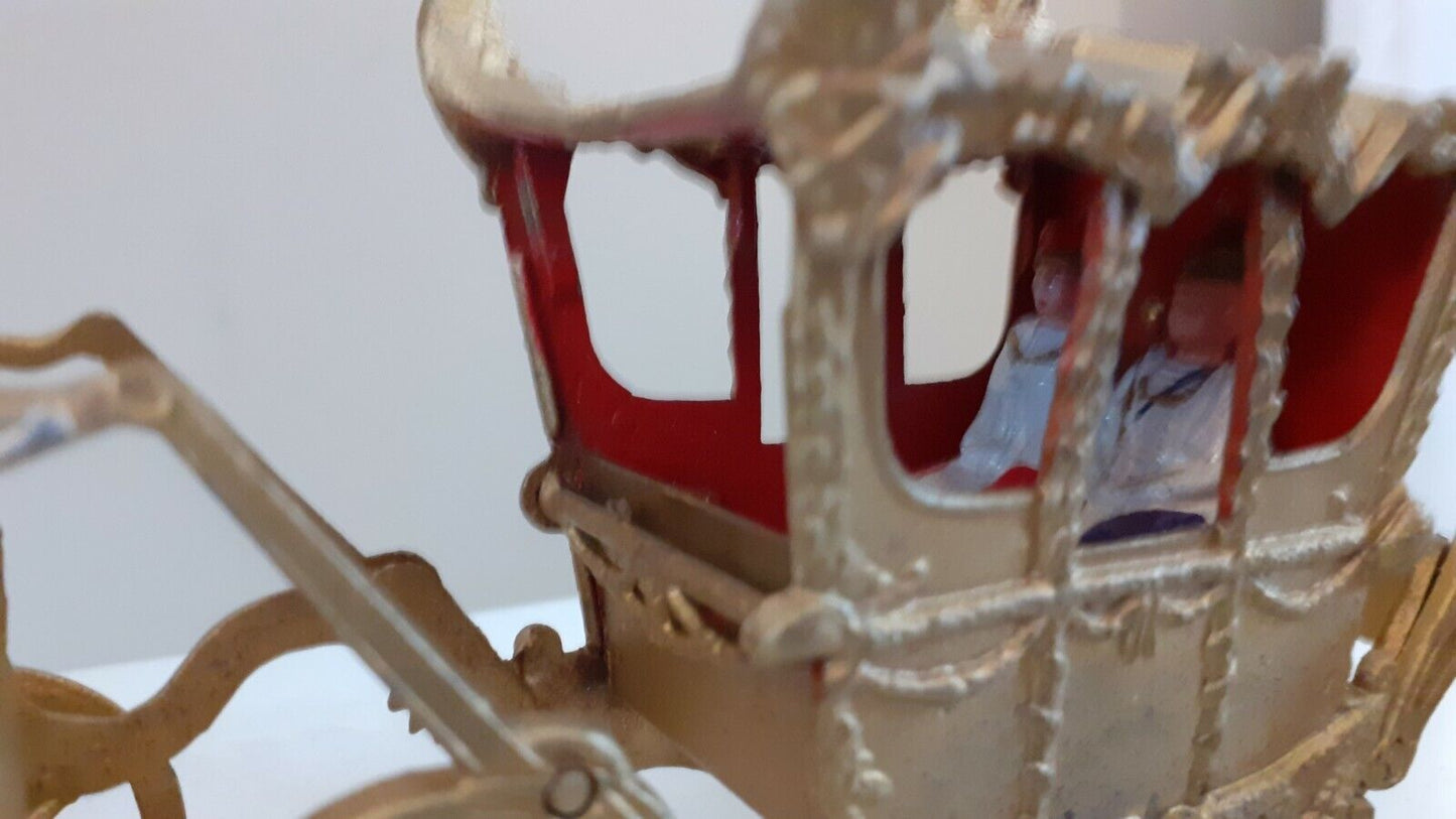 Britains 1470 ceremonial coronation coach queen Elizabeth band 1950s boxed