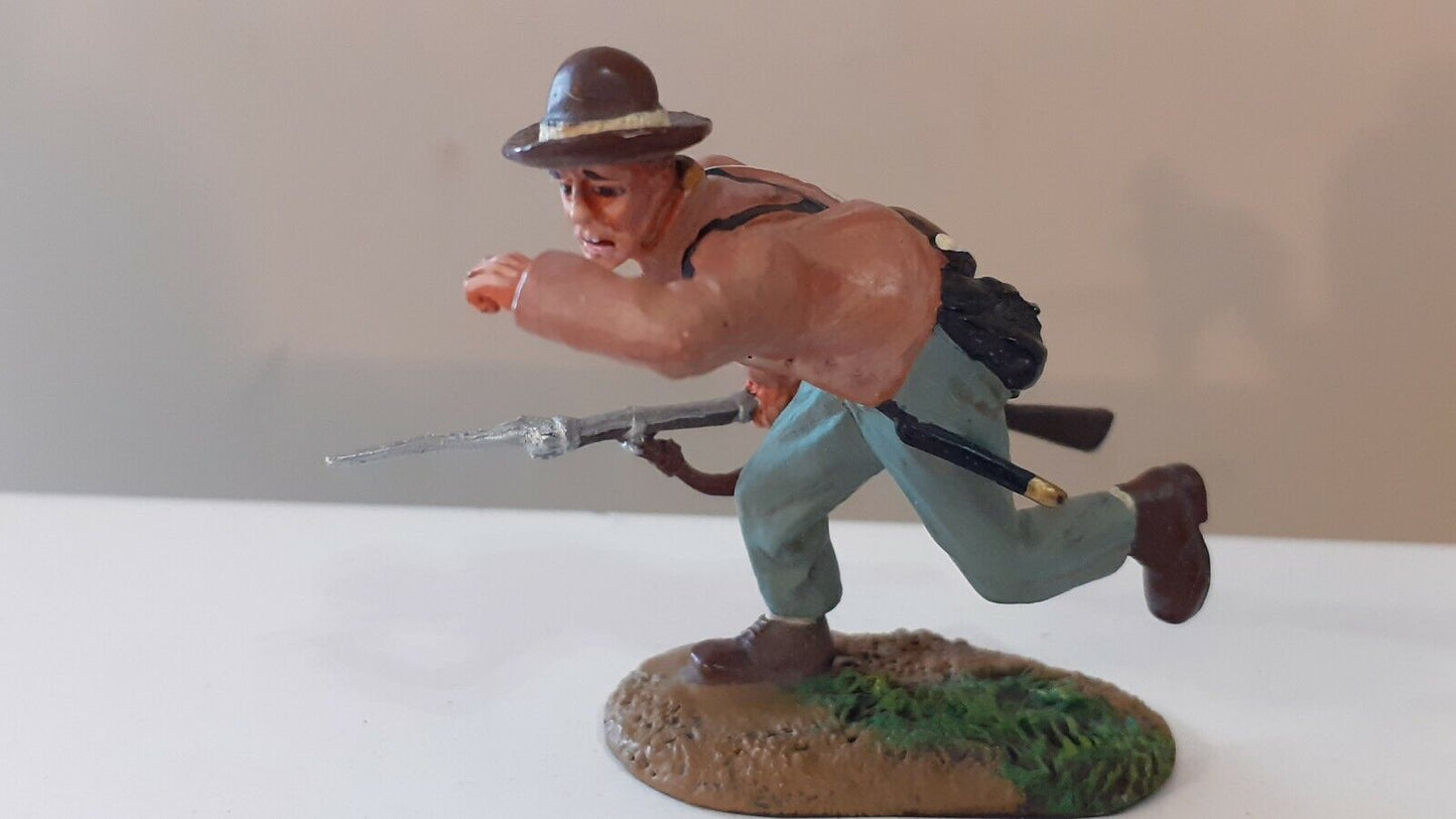 Conte Britains acw confederate artillery gunner alamo 17239 1:32 metal no box w5