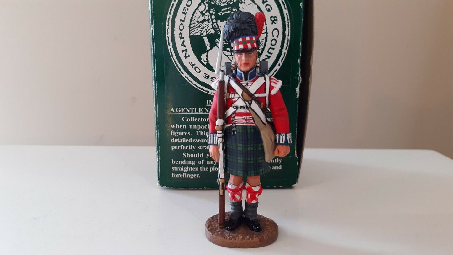 King and country Waterloo black watch 42nd Highland boxed 1:30 na36 bb1