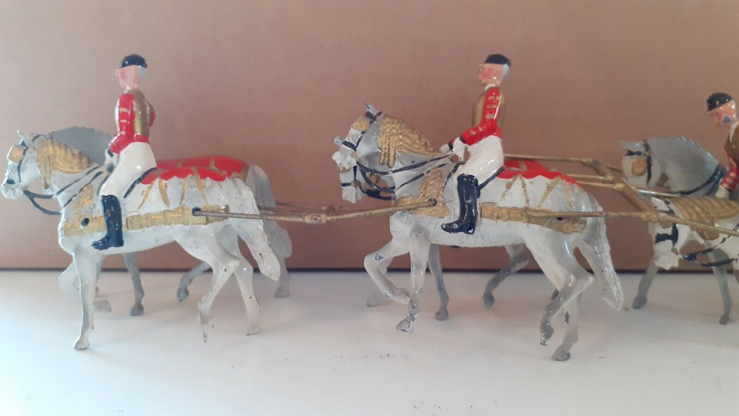 Britains 1470 ceremonial coronation coach queen Elizabeth band 1950s boxed