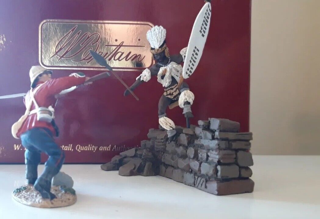 Britains 20115 Zulu wars 24th foot 1:32 metal fight for kraal limited boxed s3b