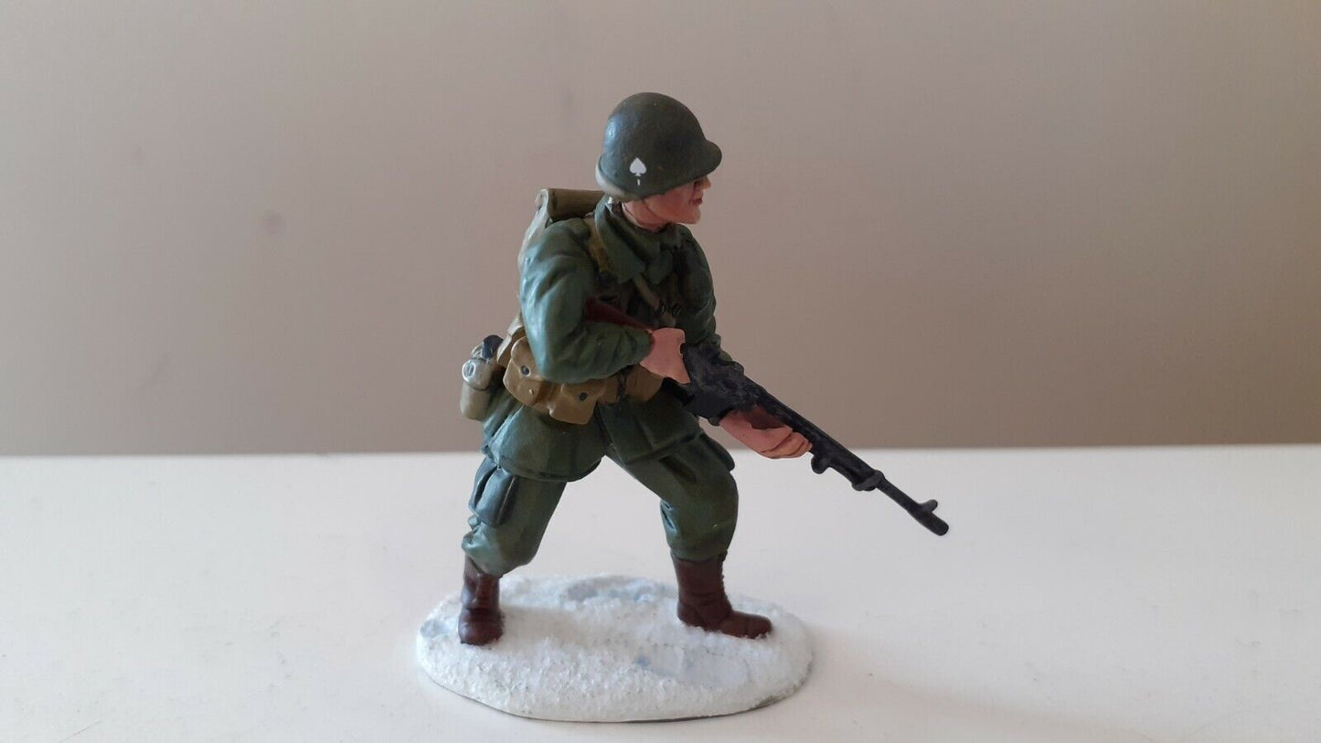 Britains 25043 ww2 us 101st airborne paratroopers 1:32 winter metal boxed b6