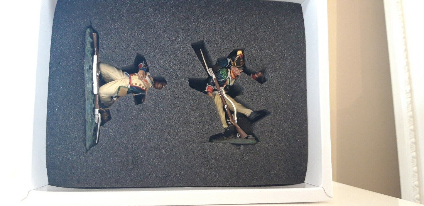 Collectors showcase french guards Waterloo hougoumont Napoleonic cs00373