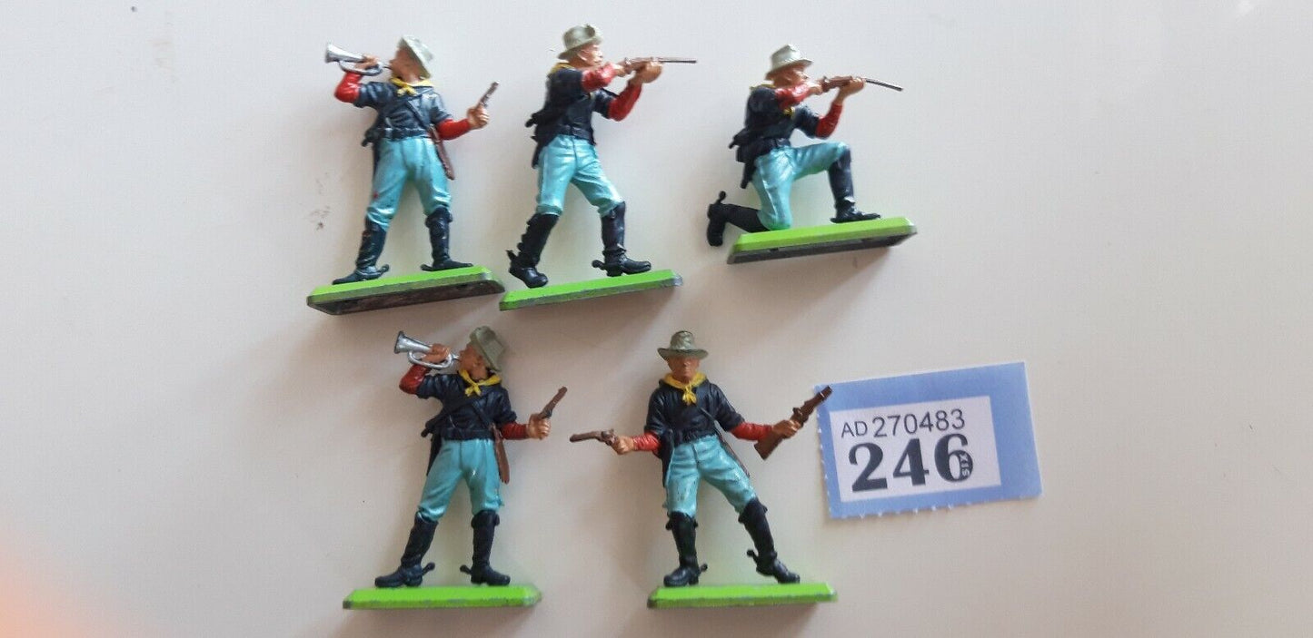 Britains deetail acw wild west 7th cavalry 1970s 1:32 246